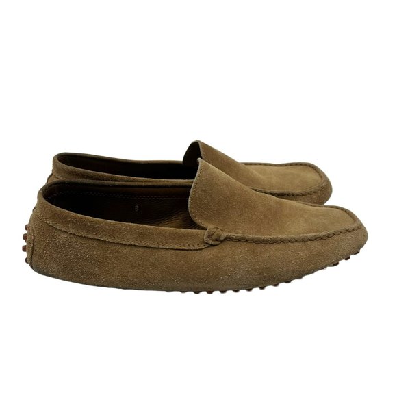 TOD\'S Men\'s Gommino Driving Shoes in Nubuck Suede Loafers Brown Tan US 9.5 main image 10